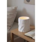 Obbje Artisan Collection Odunsu Kokulu Beton Mum | Beyaz Renk | Dekoratif & Modern Tasarım
