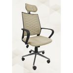 Obc Ofis Büro Concept Atlas Fileli Krom Yönetici Ofis Büro Bilgisayar Çalışma Koltuğu - Sandalyesi - Koyu Kahverengi