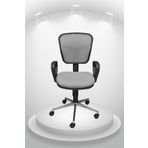 Obc Ofis Büro Concept Depar Krom - Fileli Ofis Büro Öğrenci Çalışma Koltuğu - Sandalyesi - Gri