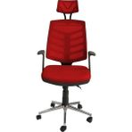 Obc Ofis Büro Concept Piramit Krom Fileli Ofis Büro Öğrenci Çalışma Koltuğu - Sandalyesi - Kırmızı