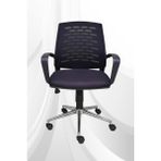 Obc Ofis Büro Concept Savina Yönetici Koltuğu Ofis Çalışma Koltuğu - Sandalyesi Krom Ayak - Siyah