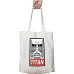 Obey Attack On Titan Iki Tarafı Kalıcı Baskılı Yıkanabilir Çanta