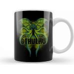 Obey The Cthulhu Kupa Bardak Porselen - 1 Adet - 330 ml - Beyaz