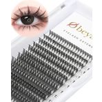 Obeyalash Kirpik Uzatma Profesyonel Prefabrik Buket 240 Fan Ok Şekli Prefabrik İnce Taban Sivri Kirpikler Manga Hazır Kirpik Hayranları Siyah 0,07 D 9-14 mm Tüy Şekli (Spire Lash)
