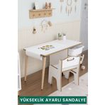 OBİ Atölye 3 Çekmeceli Aktivite Masası Çocuk Masa Sandalye Seti Oyuncak Dolabı -Tek Sandalyeli -Rulo Seti Dahil