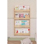 OBİ Atölye Çocuk Kitaplık Montessori Dikey Kitaplık 4 Katlı 60x110 cm Duvar Kitaplık