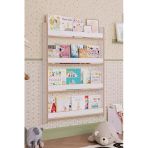 OBİ Atölye Çocuk Odası Kitaplık 4 Katlı 80x110 Montessori Çocuk Kitaplık - Beyaz