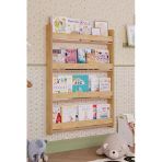 OBİ Atölye Çocuk Odası Kitaplık 4 Katlı 80x110 Montessori Çocuk Kitaplık - Safir Meşe