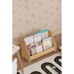 OBİ Atölye Montessori Zemin Kitaplığı 2 Katlı Yer Kitaplığı Mini Çocuk Kitaplık - Safir Meşe