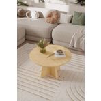 OBİ Atölye NORD Orta Sehpa 72 cm, İskandinav Orta Sehpa, Bohem, Yuvarlak - Meşe