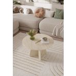 OBİ Atölye NORD Orta Sehpa 72 cm, İskandinav Orta Sehpa, Bohem, Yuvarlak - Traverten