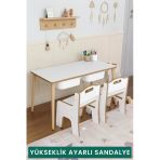 OBİ Atölye Yaz-sil Yüzey 2 Çekmeceli Aktivite Masası Çocuk Masası 2 Sandalyeli