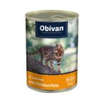 Obivan 12x400 gr Tahılsız Tavuk Etli Ezme Yetişkin Kedi Konservesi