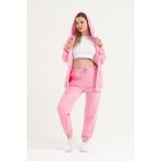 Obje Kadın Pembe 3 Iplik Ceket - XL