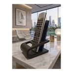 Objekto3D Premium Modern Kumanda Standı - TV Ünitesi Düzenleyici Tutucu - Mat Siyah Dekoratif Organizer