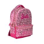 Obm Barbie ile uyumlu Yazı Desenli Okul Çantası 2695