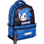 Obm Sonic The Hedgehog Yazı Desenli Okul Çantası 2562