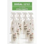 OBST Sprey Çamaşır Sodası Beyaz Sabun Leke Çıkarıcı Halı Tül Perde Giysiler Için Doğal Temizlik 12'li Paket (12 x 500 Ml)