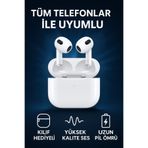 Ocado Beyaz 3. Nesil Uyumlu Ios - Android - Uyumlu Bluetooth 5.0 Kulakiçi Kulaklık