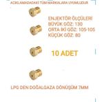 Ocak Lpg Den (Tüpten) Doğalgaza Dönüşüm Seti 10 Adet Uyumlu Markalar Açıklamada