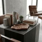 Oceal Kahverengi Minimal Dekoratif Tabak | Modern Dekoratif Kase | Masa Üstü Aksesuar