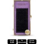 Ocean 0.05D Dramatik Kıvrım 13 mm Soft Eyelash Doğal Ipek Kirpik 16'lı - Siyah