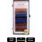 Ocean 0.07D Dramatik Kıvrım Renkli Mix Soft Eyelash Doğal Ipek Kirpik 16'lı - Siyah