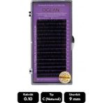 Ocean 0.10C Natural Kıvrım 9 mm Soft Eyelash Doğal Ipek Kirpik 16'lı - Siyah