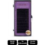 Ocean 0.10D Dramatik Kıvrım 11 mm Soft Eyelash Doğal Ipek Kirpik 16'lı - Siyah