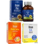 Ocean 1200mg Balık Yağı + 1000mg C Vitamini + D3k2 Vitamini Damla Avantaj Paketi