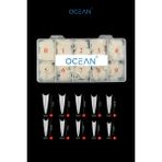 Ocean 500'lü Yarım Ay Protez Tırnak Tips Kemik Rengi Doğal Görünüm ve Kolay Şekillendirme