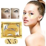 Ocean Altın Maske Bio-Collagen Göz Altı İçin 5 Adet Cilt Esnekliği Artırıcı Etki
