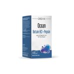 Ocean Betain HCl + Pepsin Takviye Edici Gıda, 654 mg Betain HCl + 50 mg Pepsin, 120 Tablet