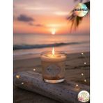Ocean Glow's Mum Dekoratif ( Soya Wax ve Jel Mum) Okyanus Kokulu - Beyaz