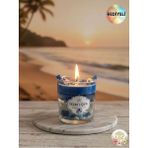 Ocean Glow's Mum Dekoratif ( Soya Wax ve Jel Mum) Okyanus Kokulu - Mavi