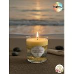 Ocean Glow's Mum Dekoratif ( Soya Wax ve Jel Mum) Okyanus Kokulu - Sarı