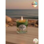 Ocean Glow's Mum Dekoratif ( Soya Wax ve Jel Mum) Okyanus Kokulu - Yeşil