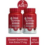 Ocean Gummies Iron Extra 2x60 Çiğnenebilir Tablet