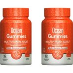 Ocean Gummies Multivitamin Adult Şeftali Aromalı 2x60 Çiğnenebilir Tablet