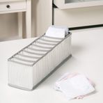 Ocean Home 41,5x11x12 cm Gri Çizgili Çekmece İçi Düzenleyici