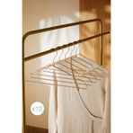 Ocean Home Textile 12 Adet Gold Metal Elbise Kıyafet Askısı, Giysi Askısı