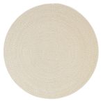 Ocean Home Textile 120 cm Yıkanabilir Bej Kırçıllı Pamuklu Halı Kilim