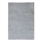 Ocean Home Textile 120x180 cm Gri Renk Çizgi Desenli Şönil Halı Kilim