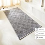 Ocean Home Textile 120x180 cm Yıkanabilir Pamuklu Gri Renk Dama Desen Kilim