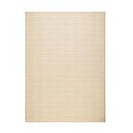 Ocean Home Textile 160x230 cm Ekru Renk Karo Desenli Jüt Halı Kilim
