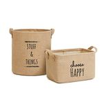 Ocean Home Textile 2'li Jüt Sepet Set // 30x21x18+30x31