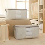 Ocean Home Textile 2li Mega Boy Pvc Pencereli Stuff & Things Gri Çizgili Hurç Set