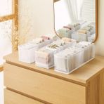 Ocean Home Textile 3 Adet 10 Bölmeli Dolap Çekmece İçi Akordiyon Tipi Katlanır Çamaşır Düzenleyici Organizer