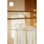 Ocean Home Textile 3 Adet Gold Metal Elbise Kıyafet Askısı, Giysi Askısı