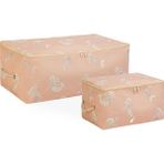 Ocean Home Textile 30x22x18 / 52x28x21 cm 2'li Çocuk Odası Deniz Kızı Hurç Set